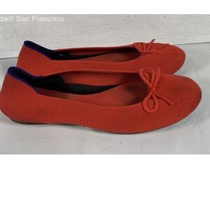 Rothy’s Size 7.5 Glamour Red Ballet Flats